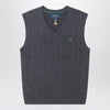 Polo Ralph Lauren Grey cable-knit cotton vest