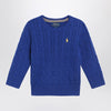 Polo Ralph Lauren Bright blue cable-knit crewneck sweater