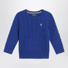 Polo Ralph Lauren Bright blue cable-knit crewneck sweater