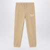 Polo Ralph Lauren Beige cotton jogging trousers with logo