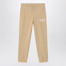  Polo Ralph Lauren Beige cotton jogging trousers with logo