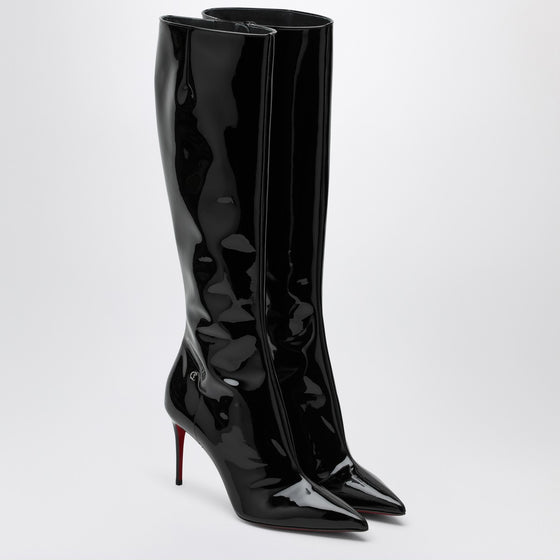 Christian Louboutin High black patent leather boot