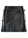 Courreges Mini Multi Sangle Vinyl Skirt