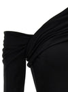 Courreges Twist Crepe Mini Dress
