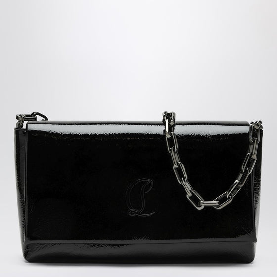 Christian Louboutin Loubi54 black patent leather clutch bag