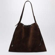  Christian Louboutin Brown suede Baggy tote bag