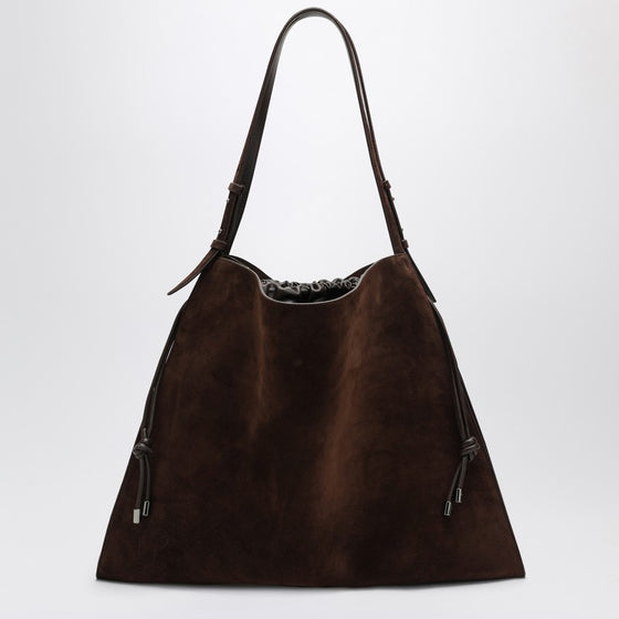 Christian Louboutin Brown suede Baggy tote bag