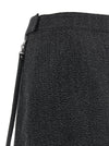 Courreges Zipped Caviar Mini Skirt