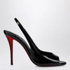 Christian Louboutin Sofia Z slingback pumps in black patent leather