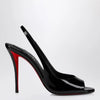 Christian Louboutin Sofia Z slingback pumps in black patent leather
