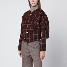  Vivienne Westwood Brown tartan wool pourpoint jacket