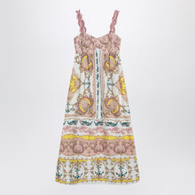  FARM Rio Linen-blend dress with nautical print