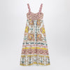 FARM Rio Linen-blend dress with nautical print