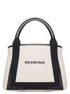 Balenciaga Navy Cabas Small Shopping Bag