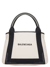 Balenciaga Navy Cabas Small Shopping Bag