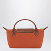 Longchamp Le Pliage Original brick-coloured clutch bag