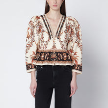  FARM Rio Sand “Majestic Garden Lace” blouse