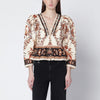 FARM Rio Sand “Majestic Garden Lace” blouse