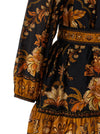 Farm Rio Majestic Garden Black Dress