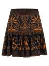 Farm Rio Cornely Anika Black Skirt