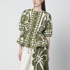 FARM Rio Palermo blouse with green print