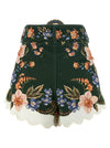 Farm Rio Green Berry Garden Shorts