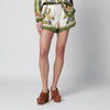 FARM Rio Sand Tropical Scarf linen-blend shorts