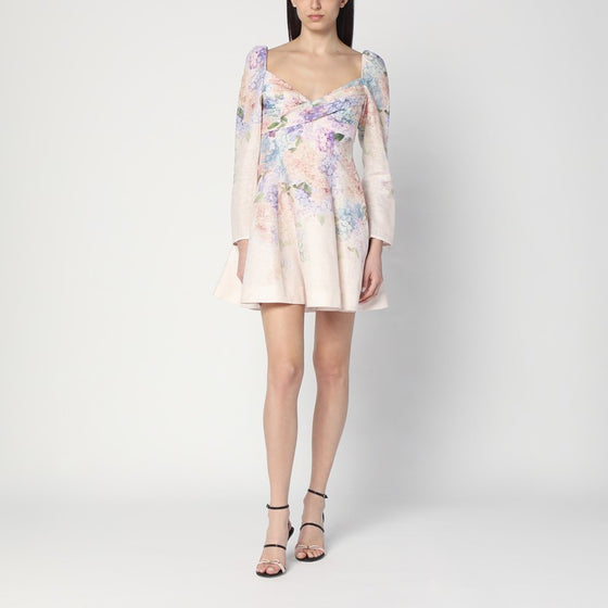 ZIMMERMANN Dawning mini dress with floral print