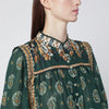 FARM Rio Tayla green cotton blouse