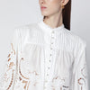 FARM Rio Richelieu white cotton blouse