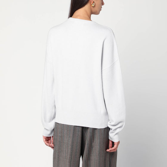 extreme cashmere Ice blue cashmere crew neck sweater