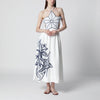 FARM Rio Coast Stars printed linen midi dress
