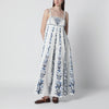 FARM Rio Off-White Flowers Arch Pleats maxi dress