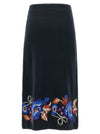Farm Rio Bow Garden Knit Intarsia Skirt