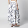 FARM Rio Midi skirt with marine embroidery