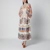 FARM Rio White Sea Garden dress with tiered ruffles