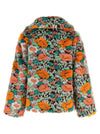 Farm Rio Faux Fur Floral Pattern