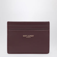  Saint Laurent Hot Wine leather credit card holder