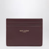 Saint Laurent Hot Wine leather credit card holder