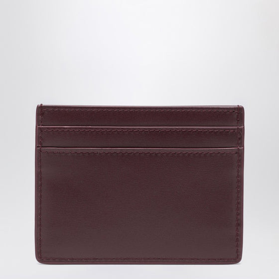 Saint Laurent Hot Wine leather credit card holder