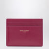 Saint Laurent Fuchsia leather credit card holder