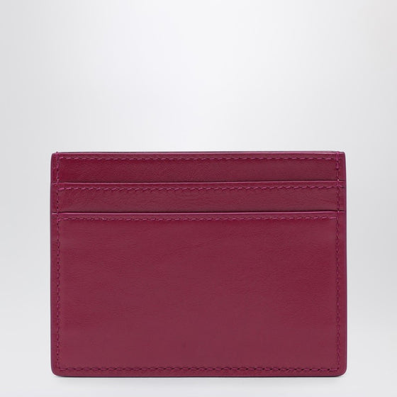 Saint Laurent Fuchsia leather credit card holder