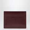 Saint Laurent Dark ruby leather credit card holder