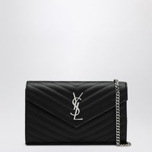  Saint Laurent Clutch with chain Cassandre black