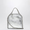 Stella McCartney Falabella micro tote bag in silver