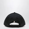 Moncler Grenoble Black baseball cap with logo patch