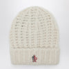 Moncler Grenoble White alpaca-blend beanie