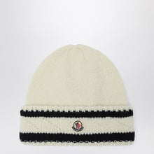  Moncler White and blue wool hat