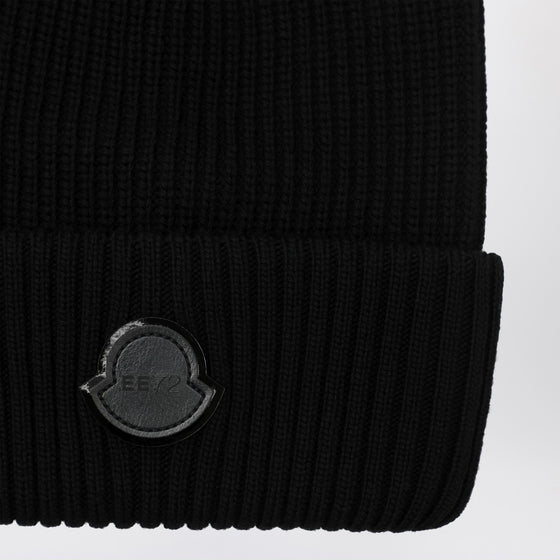 Moncler X Edward Enninful Black wool beanie