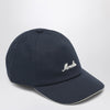 Moncler Navy baseball cap with embroidered logo